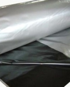 Waterproof curtain black/ silver sewed 190g/m2 lm Syst bird